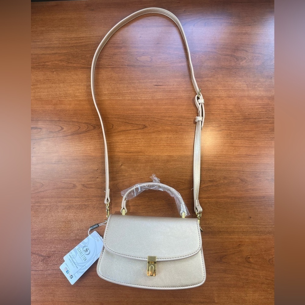 NWT Scarleton Top Handle Crossbody Bag H2115 Gold